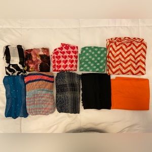 10 Assorted Scarves